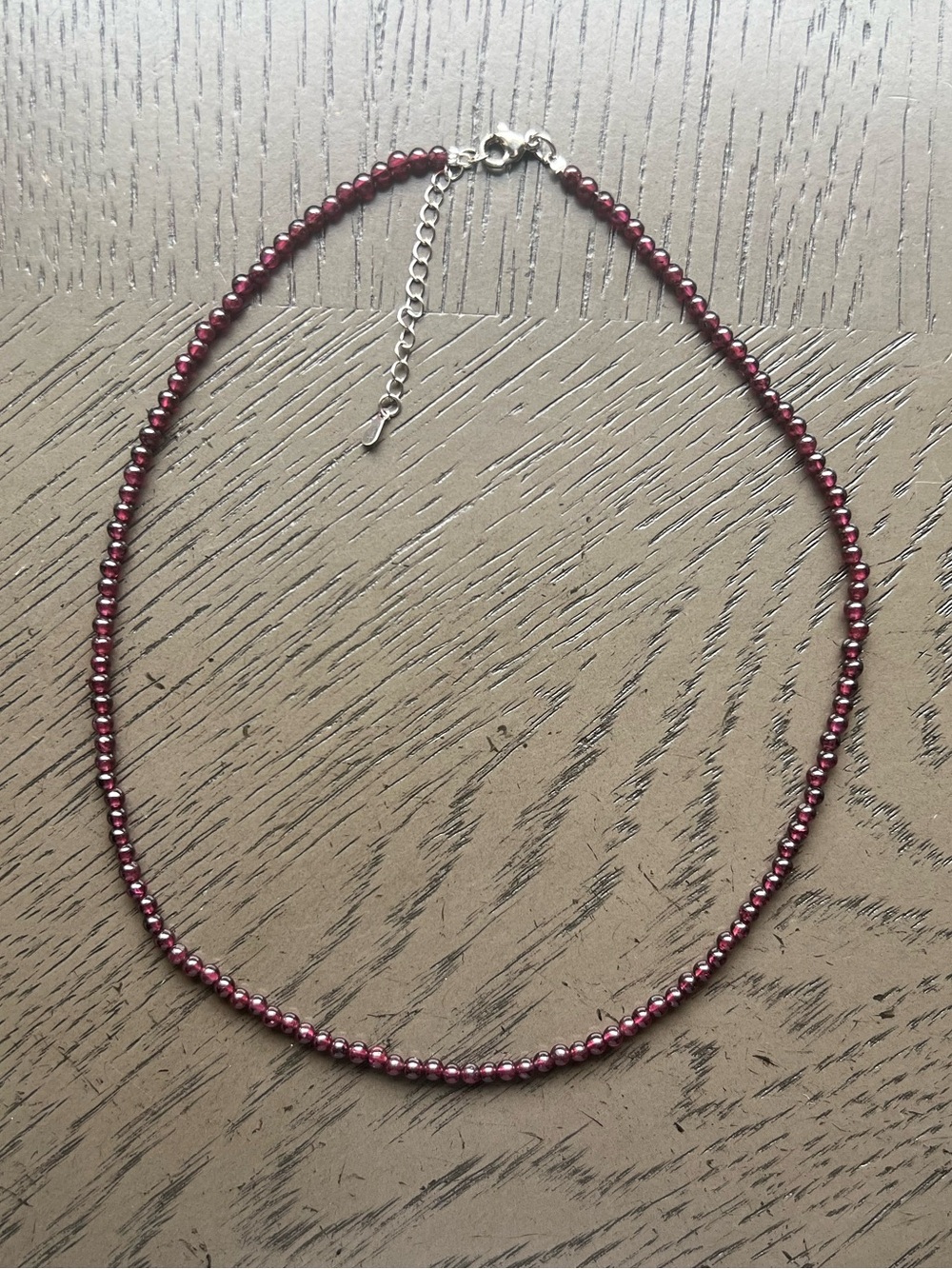 Purple garnet choker 3mm SIZE 16-17’